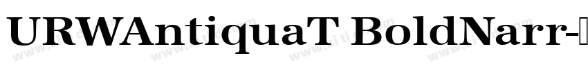 URWAntiquaT BoldNarr字体转换